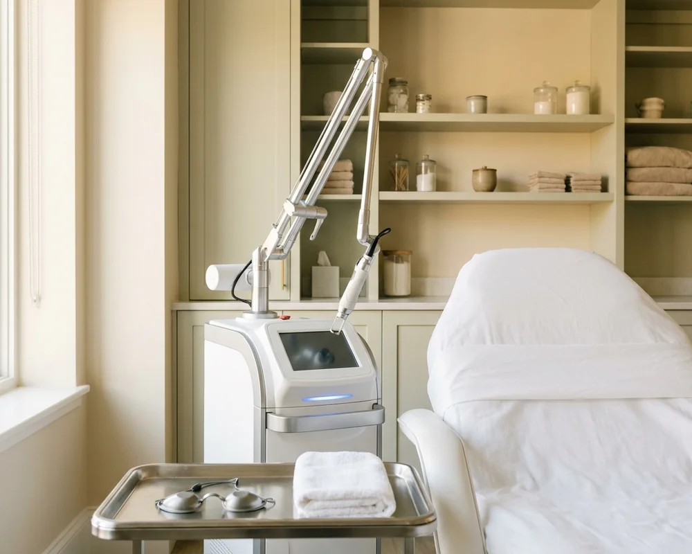 CoolPeel CO2 laser treatment room at Skin Med Spa